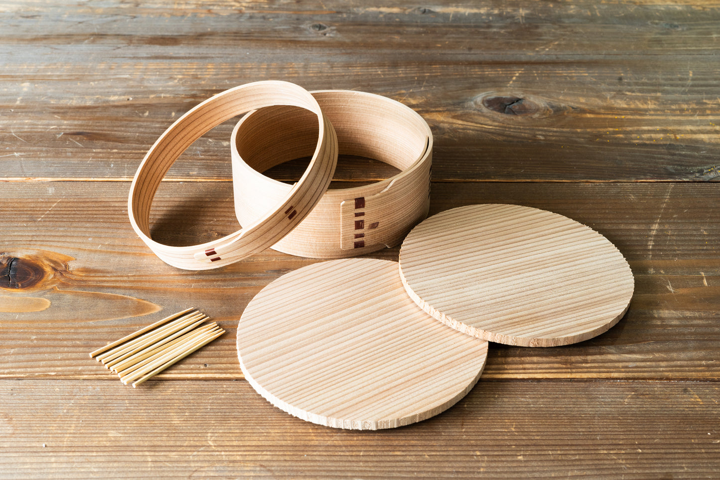 DIY Kit for Making a Cedar Japanese Bento Box (2 types) christmas craft woodwork kits for adults kids wood carving whittling bendable bag