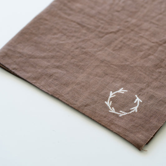 Tenugui, japanese hand towel(kakishibu color)